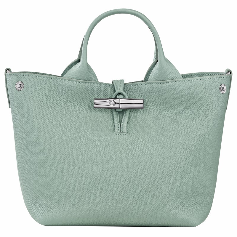 Longchamp Le Roseau S Håndtaske Dame Celadon Danmark | 10273HFP282