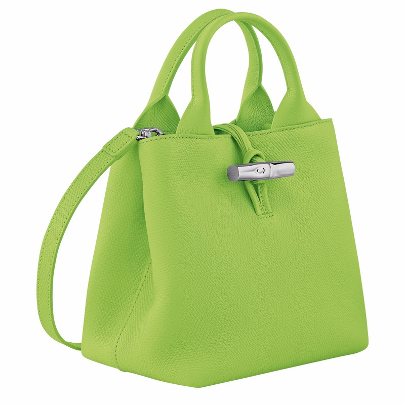 Longchamp Le Roseau S Håndtaske Dame Grøn Danmark | 10273HFP355