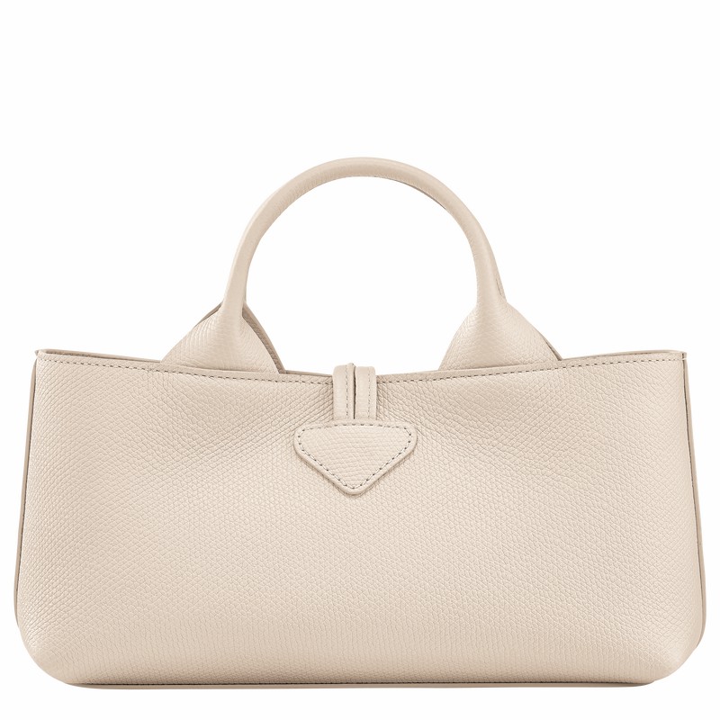 Longchamp Le Roseau S Håndtaske Dame Hvide Danmark | 10280HFP555