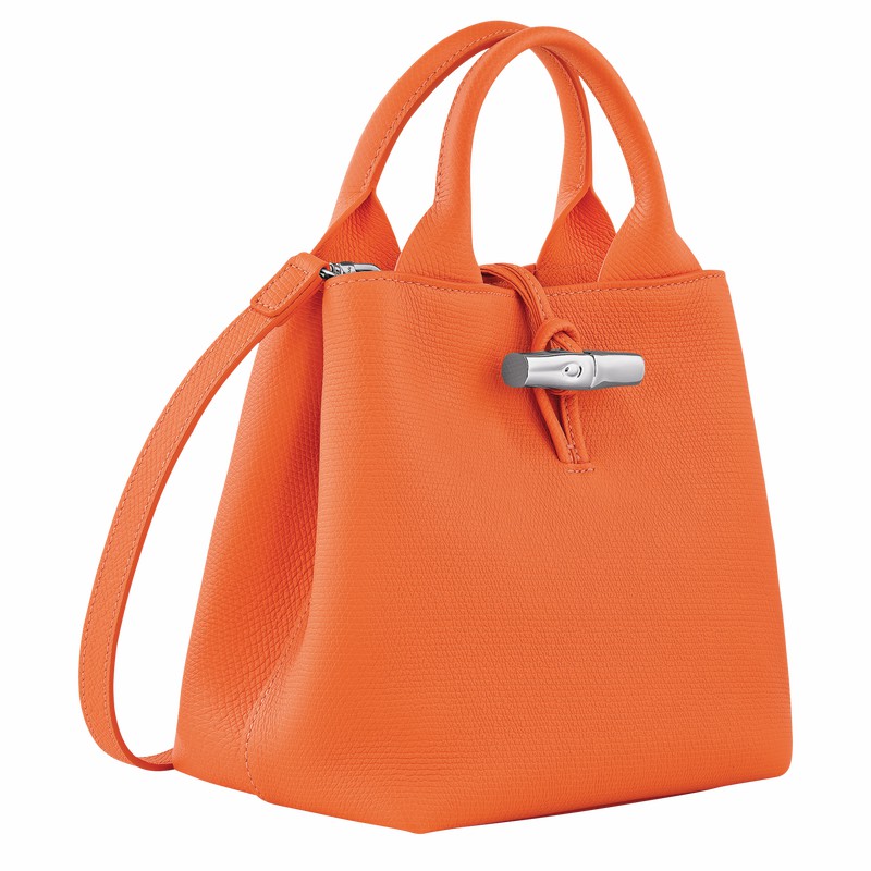 Longchamp Le Roseau S Håndtaske Dame Orange Danmark | 10273HFP017