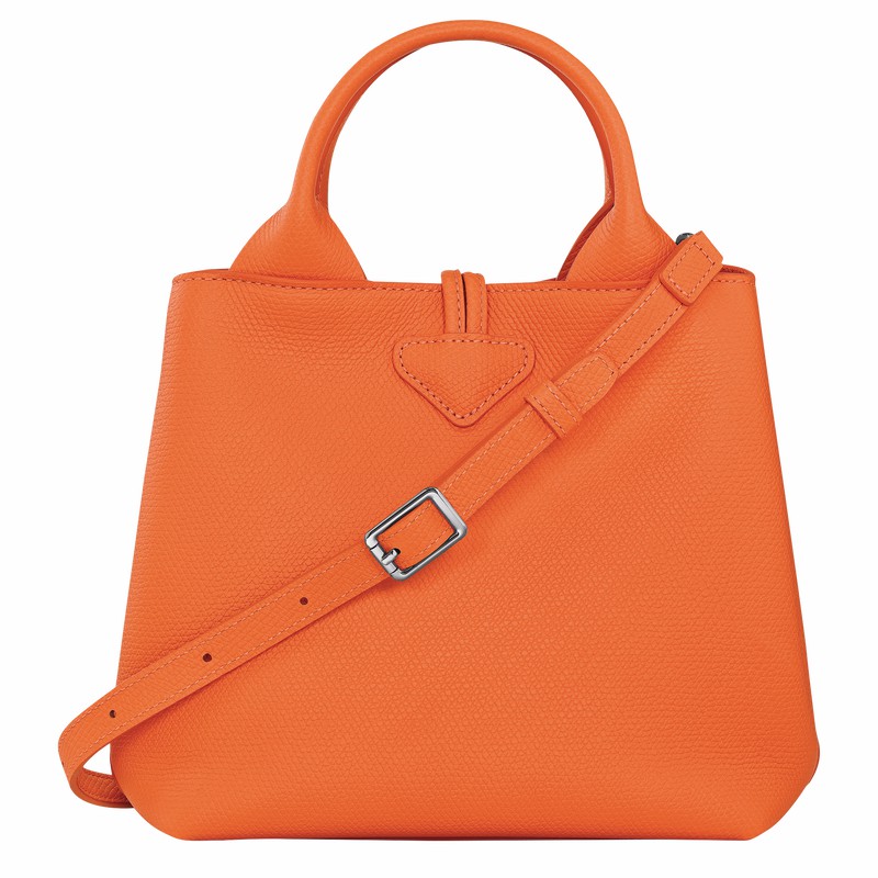 Longchamp Le Roseau S Håndtaske Dame Orange Danmark | 10273HFP017