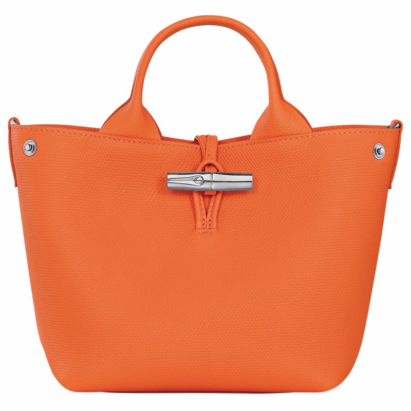 Longchamp Le Roseau S Håndtaske Dame Orange Danmark | 10273HFP017