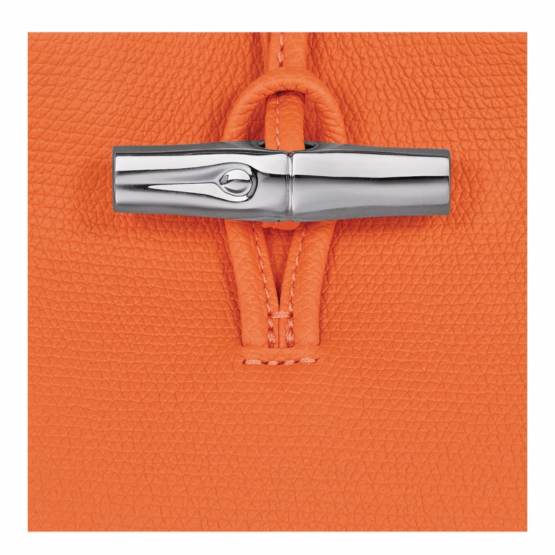 Longchamp Le Roseau S Håndtaske Dame Orange Danmark | 10273HFP017