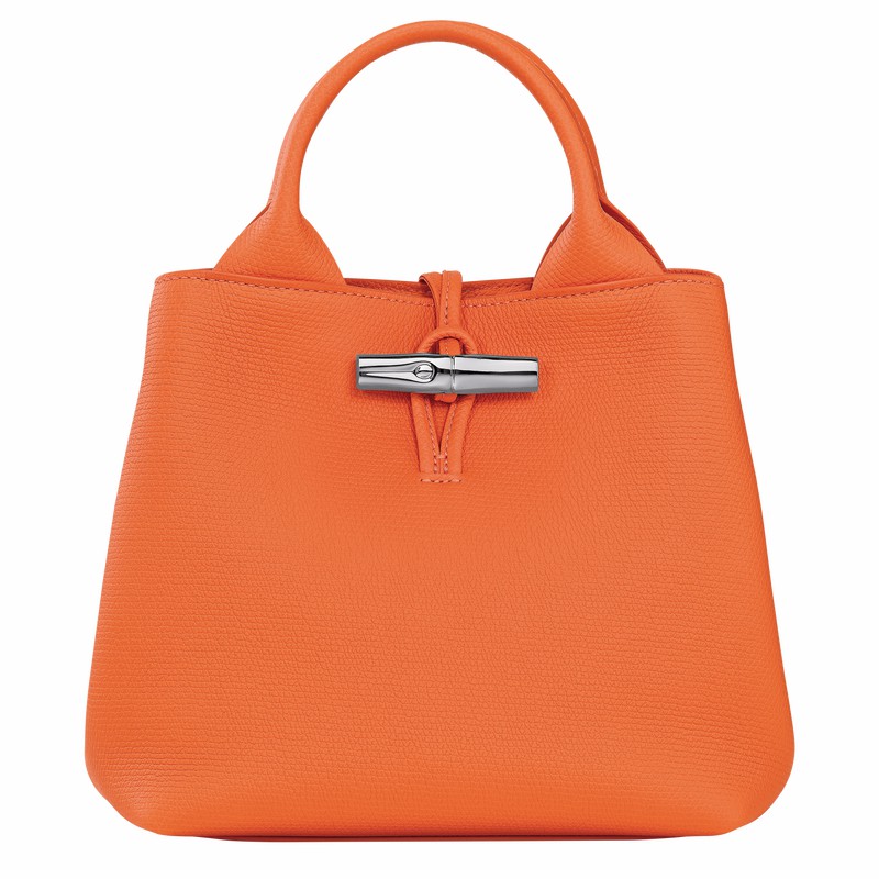 Longchamp Le Roseau S Håndtaske Dame Orange Danmark | 10273HFP017