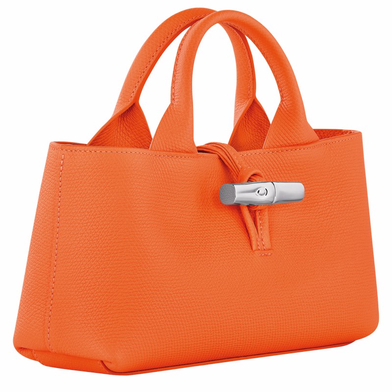 Longchamp Le Roseau S Håndtaske Dame Orange Danmark | 10280HFP017