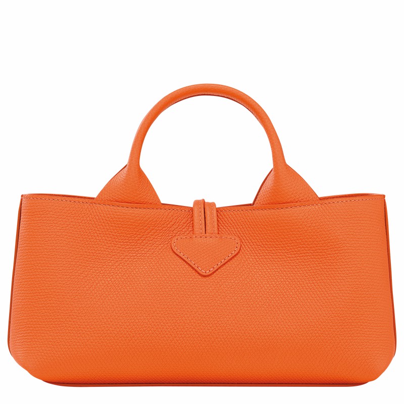 Longchamp Le Roseau S Håndtaske Dame Orange Danmark | 10280HFP017