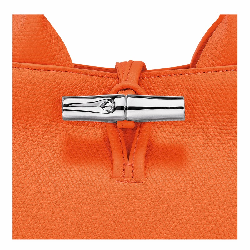 Longchamp Le Roseau S Håndtaske Dame Orange Danmark | 10280HFP017