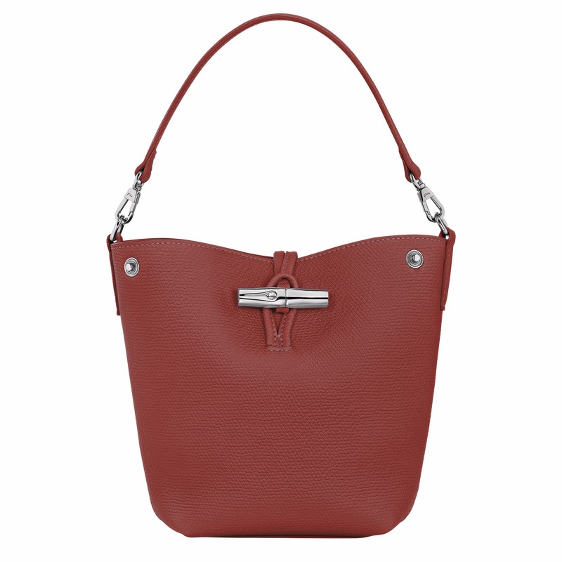 Longchamp Le Roseau XS Bøttepungen Dame Brune Danmark | 10279HFP404