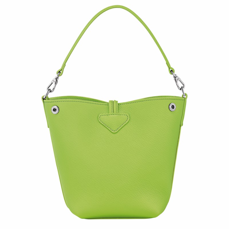 Longchamp Le Roseau XS Bøttepungen Dame Grøn Danmark | 10279HFP355