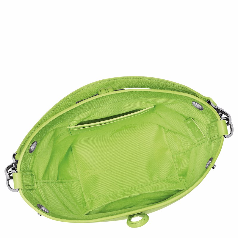 Longchamp Le Roseau XS Bøttepungen Dame Grøn Danmark | 10279HFP355