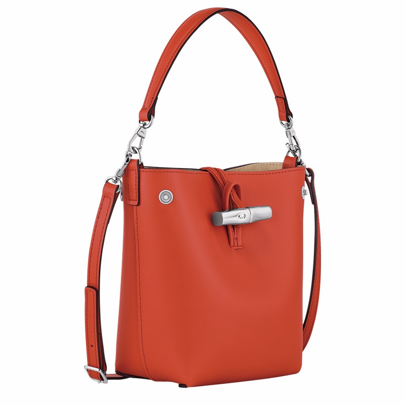 Longchamp Le Roseau XS Bøttepungen Dame Orange Danmark | 10229HCL685