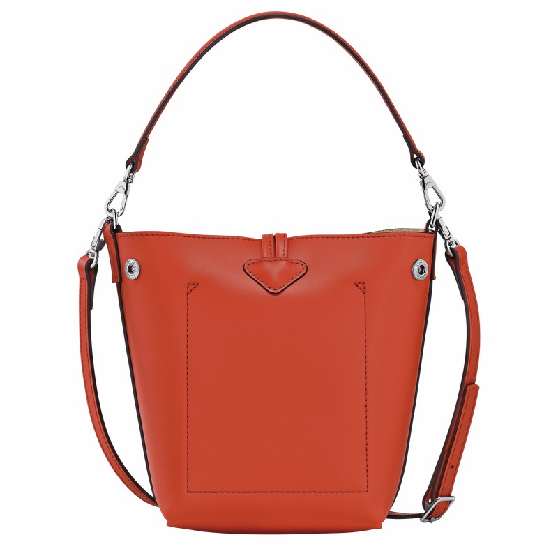 Longchamp Le Roseau XS Bøttepungen Dame Orange Danmark | 10229HCL685