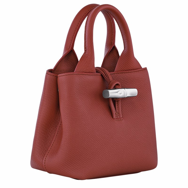 Longchamp Le Roseau XS Håndtaske Dame Brune Danmark | 10278HFP404