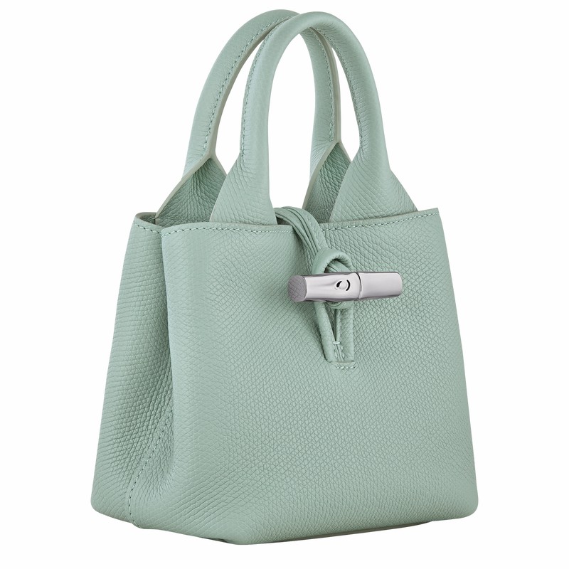 Longchamp Le Roseau XS Håndtaske Dame Celadon Danmark | 10278HFP282