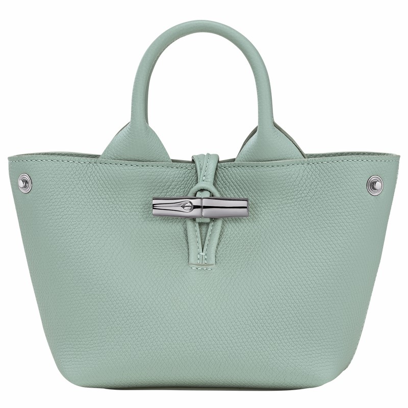 Longchamp Le Roseau XS Håndtaske Dame Celadon Danmark | 10278HFP282