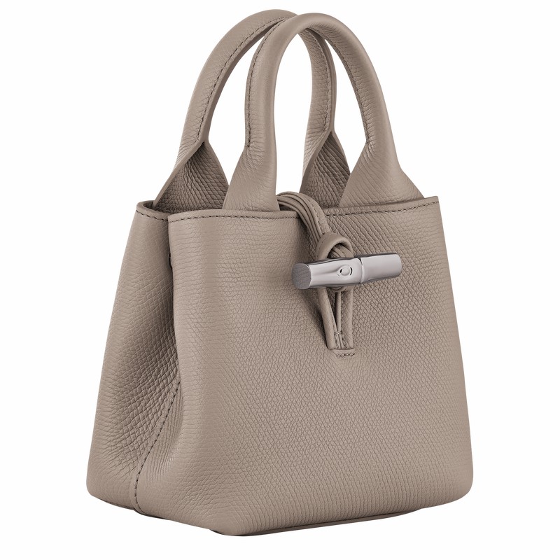 Longchamp Le Roseau XS Håndtaske Dame Grå Danmark | 10278HFP266