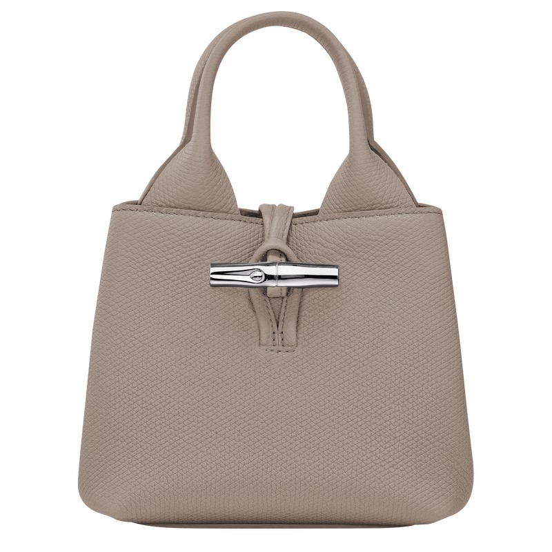 Longchamp Le Roseau XS Håndtaske Dame Grå Danmark | 10278HFP266