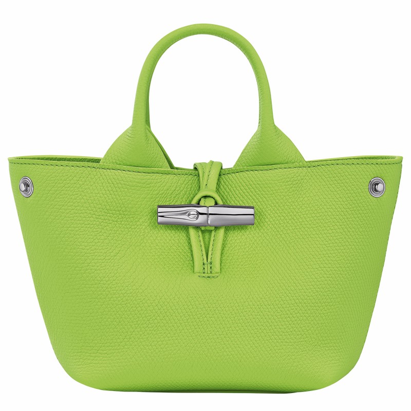 Longchamp Le Roseau XS Håndtaske Dame Grøn Danmark | 10278HFP355