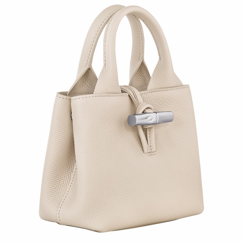 Longchamp Le Roseau XS Håndtaske Dame Hvide Danmark | 10278HFP555