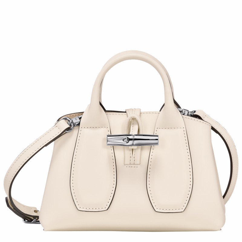 Longchamp Le Roseau XS Håndtaske Dame Hvide Danmark | 10057HCL037