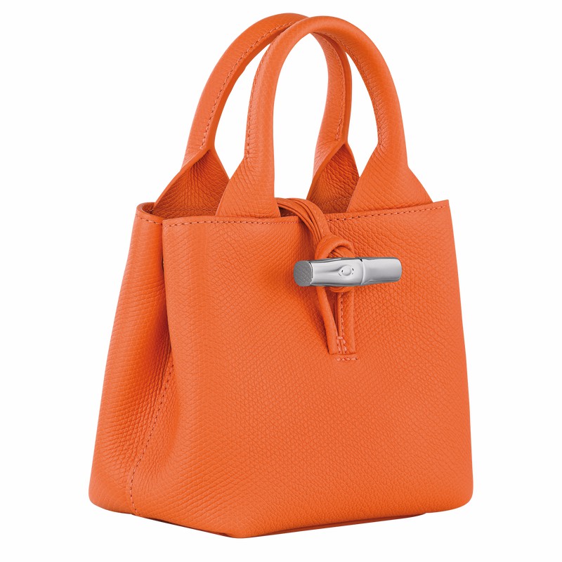 Longchamp Le Roseau XS Håndtaske Dame Orange Danmark | 10278HFP017