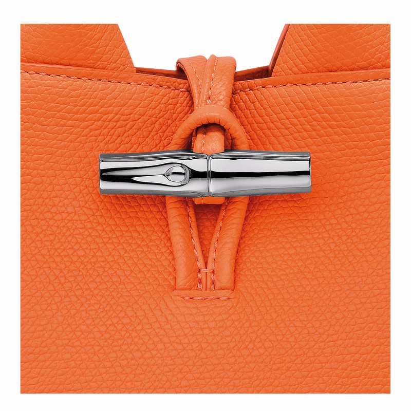 Longchamp Le Roseau XS Håndtaske Dame Orange Danmark | 10278HFP017