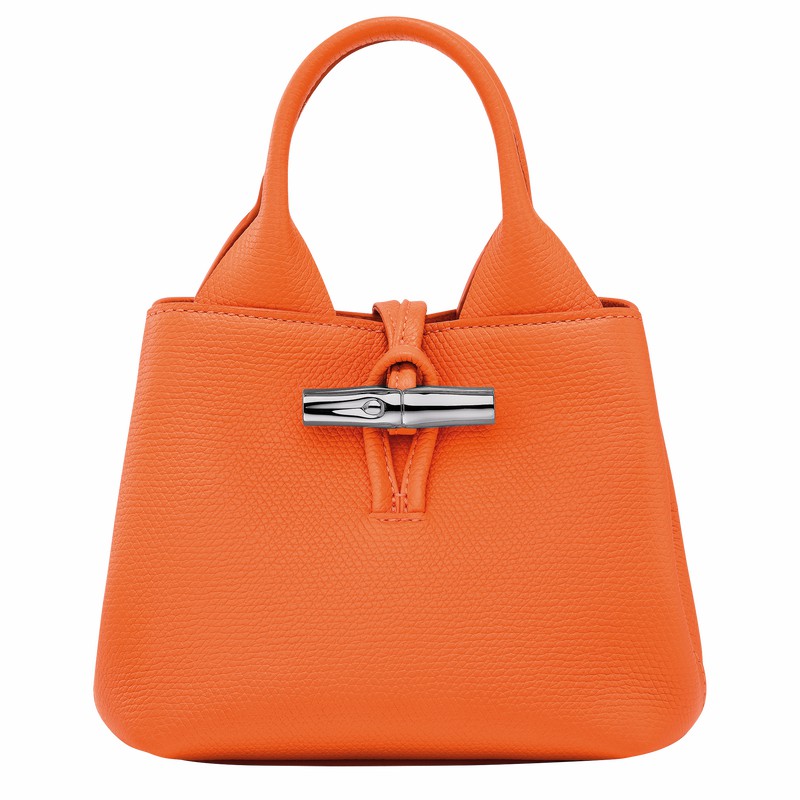 Longchamp Le Roseau XS Håndtaske Dame Orange Danmark | 10278HFP017