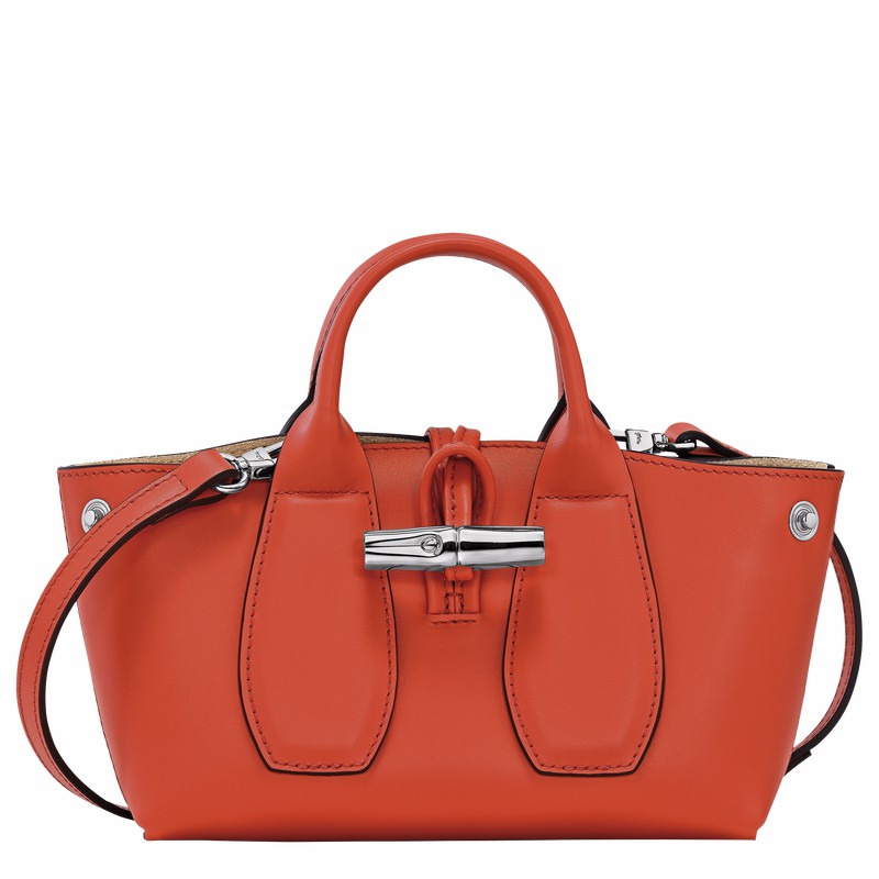 Longchamp Le Roseau XS Håndtaske Dame Orange Danmark | 10057HCL685