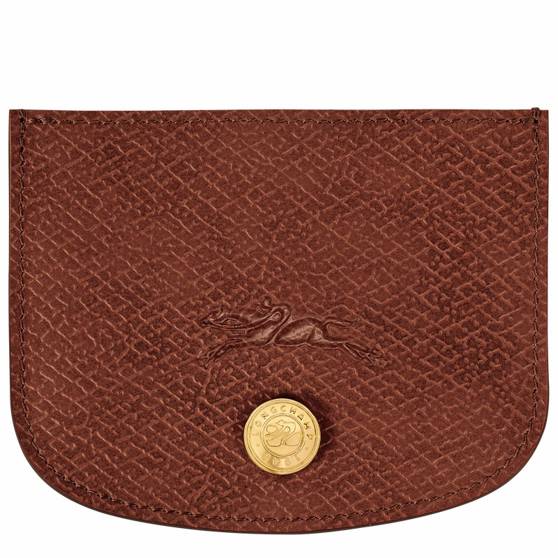 Longchamp ÉPURE Kortholder Dame Brune Danmark | 30031HYZ035