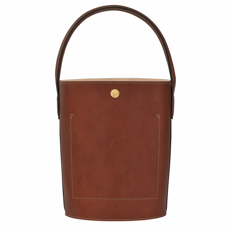 Longchamp ÉPURE S Bøttepungen Dame Brune Danmark | 10161HYZ035