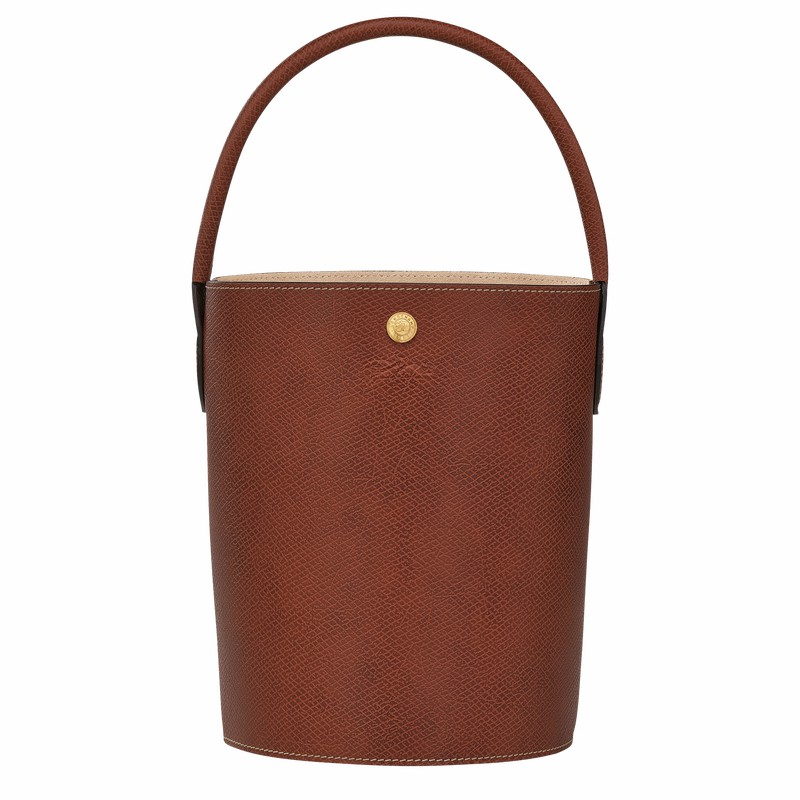 Longchamp ÉPURE S Bøttepungen Dame Brune Danmark | 10161HYZ035