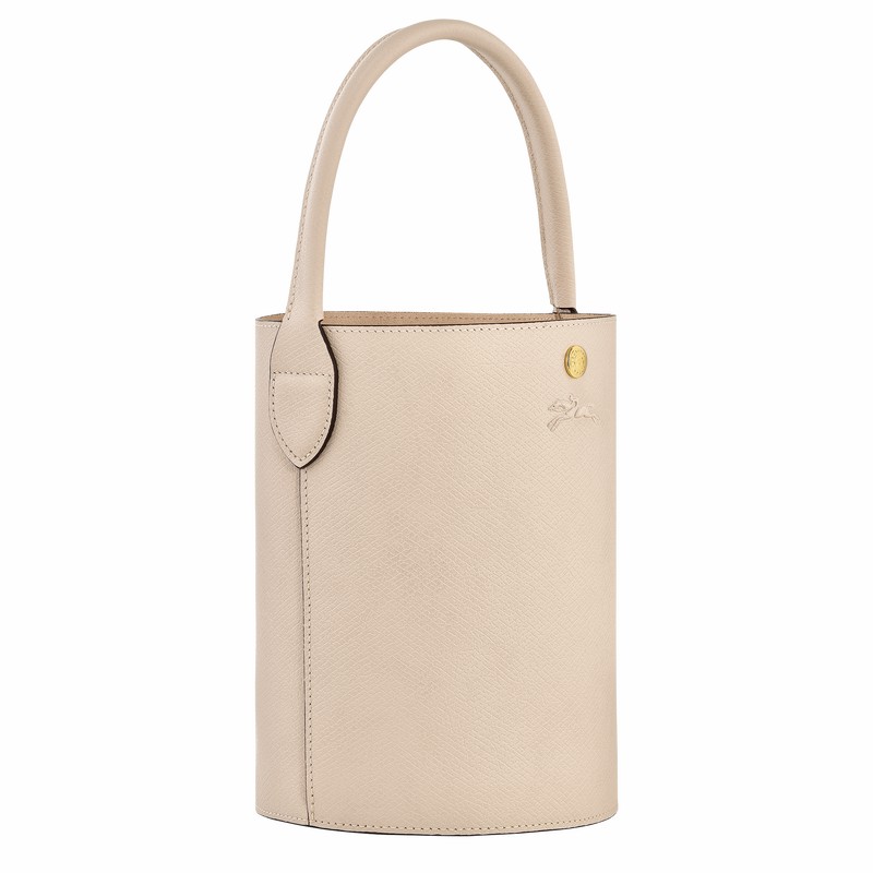 Longchamp ÉPURE S Bøttepungen Dame Hvide Danmark | 10161HYZ555