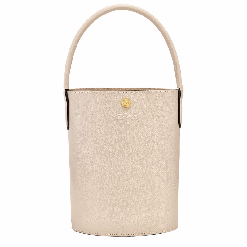 Longchamp ÉPURE S Bøttepungen Dame Hvide Danmark | 10161HYZ555