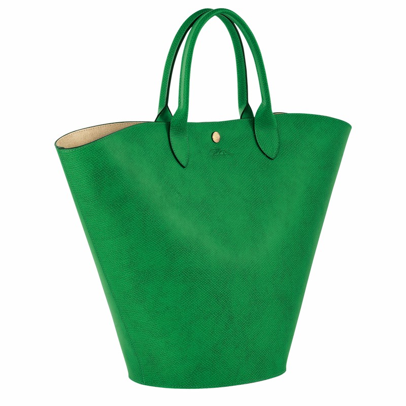 Longchamp ÉPURE XL Muleposer Dame Grøn Danmark | 10260HYZ129