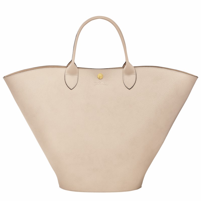 Longchamp ÉPURE XL Muleposer Dame Hvide Danmark | 10260HYZ555