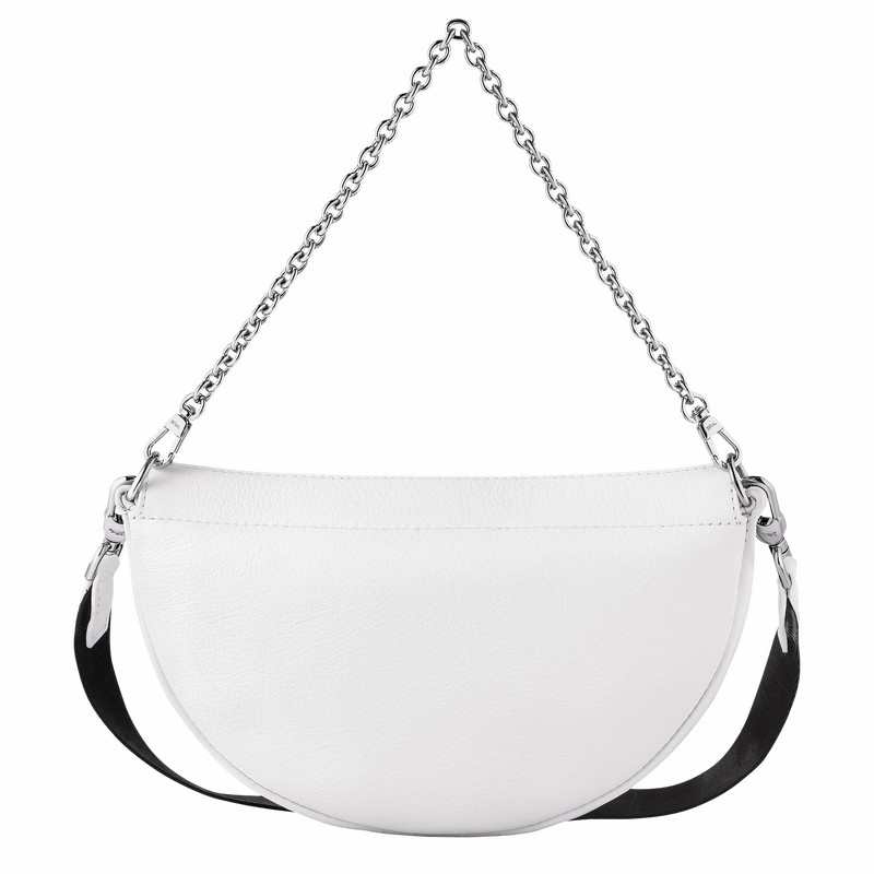 Longchamp Smile S Crossbody Taske Dame Hvide Danmark | 10224HDS007