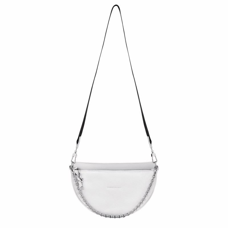 Longchamp Smile S Crossbody Taske Dame Hvide Danmark | 10224HDS007